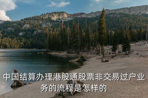 中國(guó)結(jié)算辦理港股通股票非交易過戶業(yè)務(wù)的流程是怎樣的