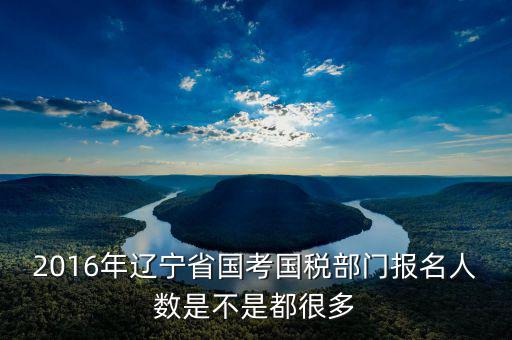 2016年遼寧省國(guó)考國(guó)稅部門報(bào)名人數(shù)是不是都很多