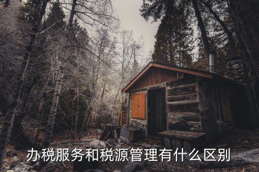 什么是辦稅服務(wù)廳，辦稅服務(wù)和稅源管理有什么區(qū)別