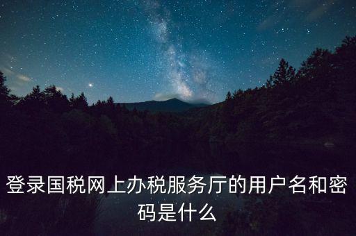 如何注冊稅務(wù)網(wǎng)廳號，登錄國稅網(wǎng)上辦稅服務(wù)廳的用戶名和密碼是什么