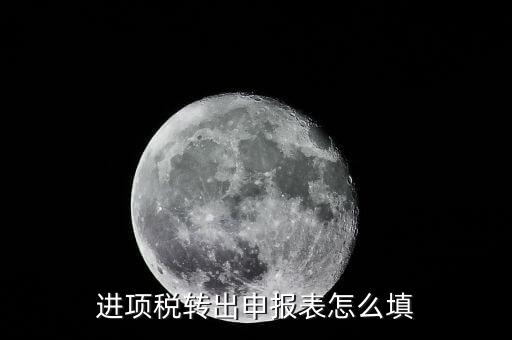 進項稅轉出申報表怎么填