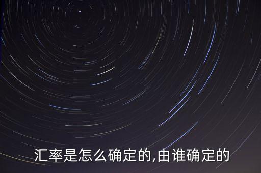 貨幣匯率怎么定的,一國貨幣對其他國家貨幣比值決定其匯率