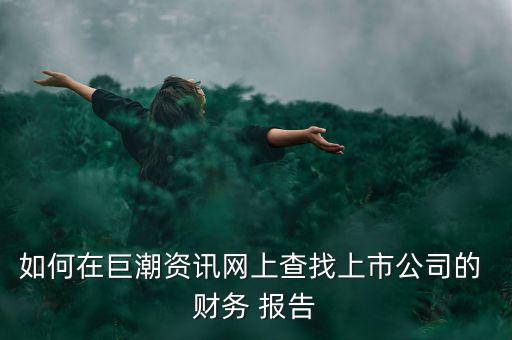 怎么找到藝龍旅行網(wǎng)的財務報告,點擊進入巨潮資訊網(wǎng)即可瀏覽