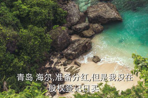  青島 海爾,準(zhǔn)備分紅,但是我沒在股權(quán)登記日買