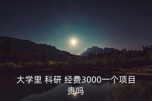 大學(xué)里 科研 經(jīng)費(fèi)3000一個(gè)項(xiàng)目貴嗎