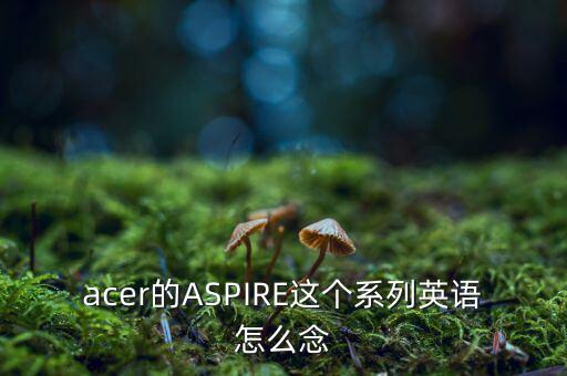 acer的ASPIRE這個(gè)系列英語(yǔ)怎么念