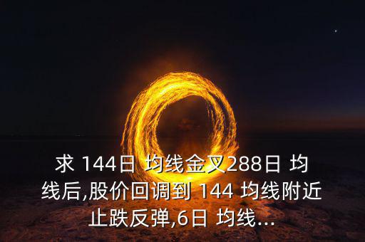 144日均線怎么調出來,周四開盤可關注重要消息