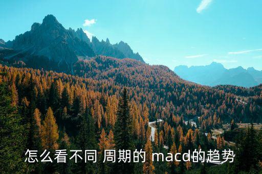 多周期怎么顯示macd,技術(shù)指標(biāo)的使用方法和注意事項