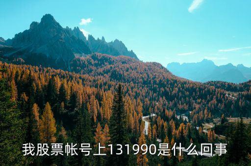 131990標準券是什么，本來輸入代碼131810結果成交以后卻是131990標準券盈虧比例