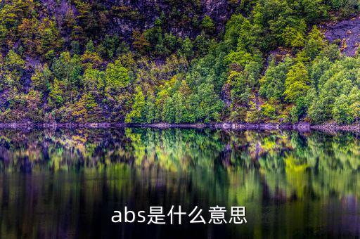 abs發(fā)行是什么意思，abs是什么意思