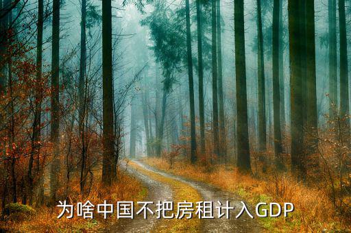 為啥中國不把房租計(jì)入GDP