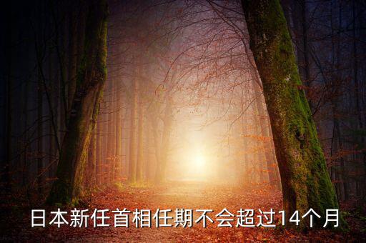 日本新任首相任期不會超過14個月