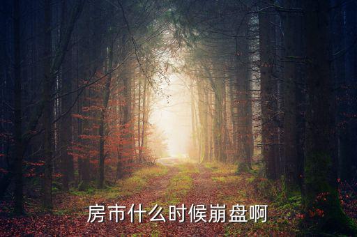 中國房產(chǎn)什么時候崩盤，中國的房市什么時候崩潰