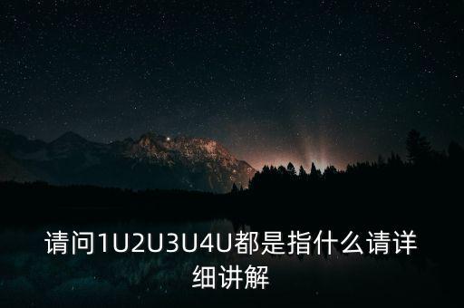 請(qǐng)問1U2U3U4U都是指什么請(qǐng)?jiān)敿?xì)講解