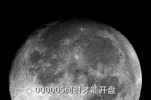 000005何時才能開盤