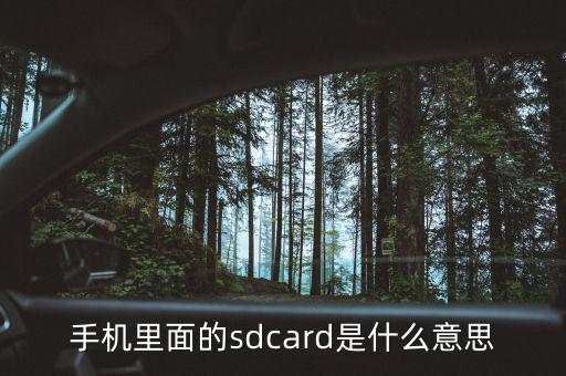 手機(jī)里面的sdcard是什么意思