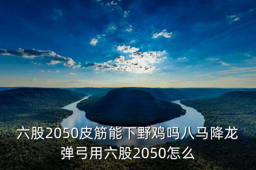 2050四股能下什么貨，2050四股到底配多大的鋼O合適