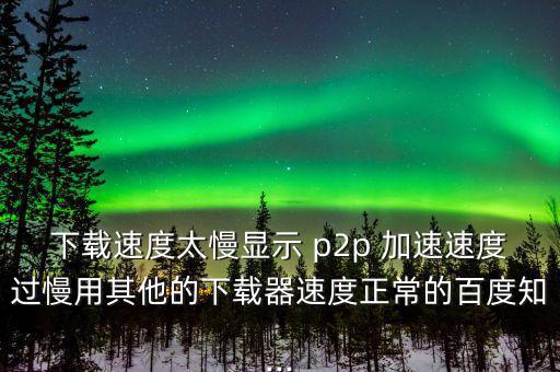 p2p怎么加速,學(xué)?；蛲瑢W(xué)用p2p終結(jié)者來網(wǎng)速應(yīng)該是這樣的