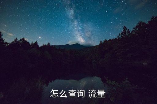 怎么查詢 流量