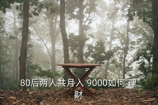 80后兩人共月入 9000如何 理財(cái)