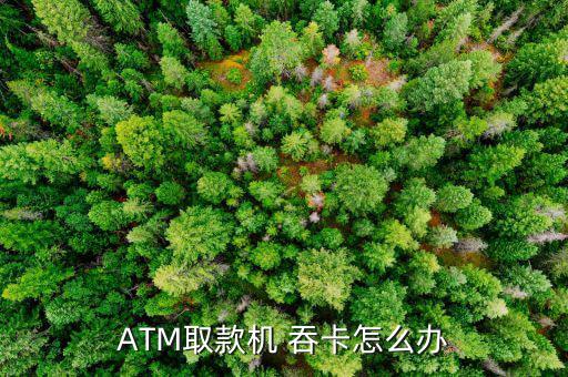 ATM取款機 吞卡怎么辦