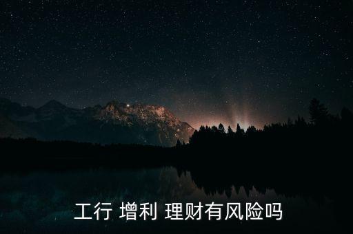  工行 增利 理財(cái)有風(fēng)險(xiǎn)嗎