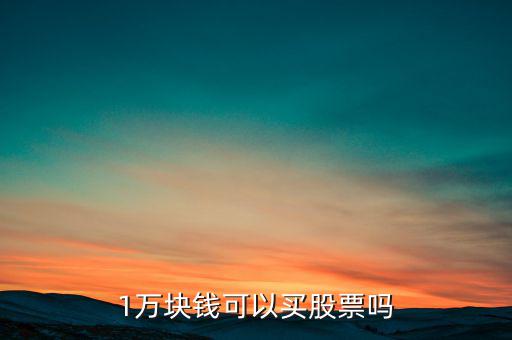 1萬(wàn)塊錢(qián)可以買(mǎi)股票嗎