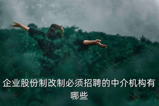 什么樣的重組需要中介選聘，企業(yè)股份制改制必須招聘的中介機(jī)構(gòu)有哪些