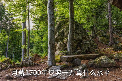 月薪1700年終獎(jiǎng)一萬算什么水平