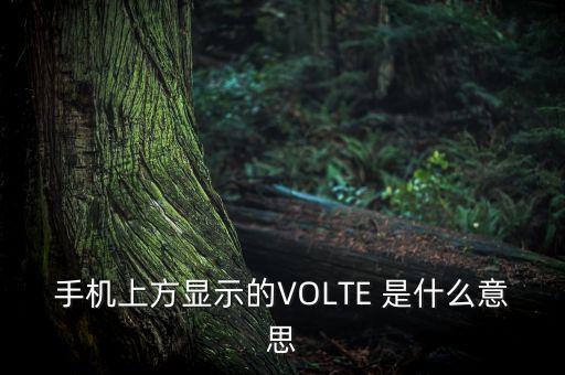 手機(jī)volte是什么意思，手機(jī)上方顯示的VOLTE 是什么意思