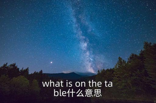 什么是中美bit談判，what is on the table什么意思