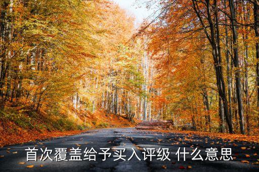 首次覆蓋給予買(mǎi)入評(píng)級(jí) 什么意思