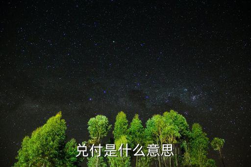 兌付是什么意思