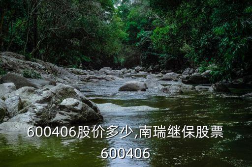 股票600406股價多少,南瑞繼保股票600406