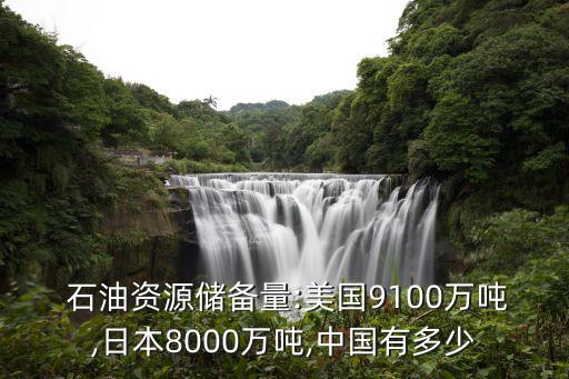  石油資源儲(chǔ)備量:美國9100萬噸,日本8000萬噸,中國有多少