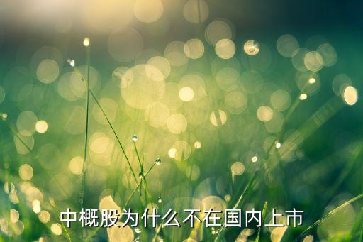 中概股為什么不在國內(nèi)上市