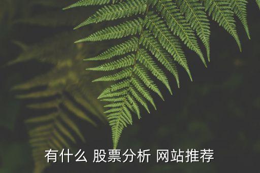 有什么 股票分析 網站推薦