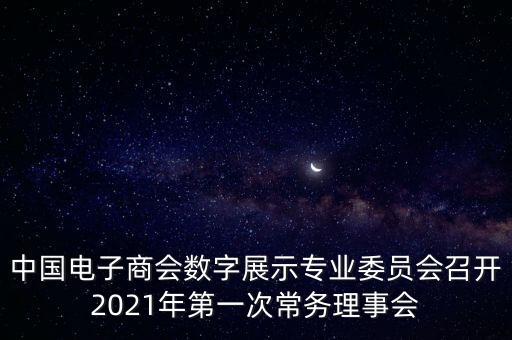 中國電子商會數(shù)字展示專業(yè)委員會召開2021年第一次常務(wù)理事會