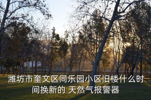  濰坊市奎文區(qū)同樂園小區(qū)舊樓什么時間換新的 天然氣報警器