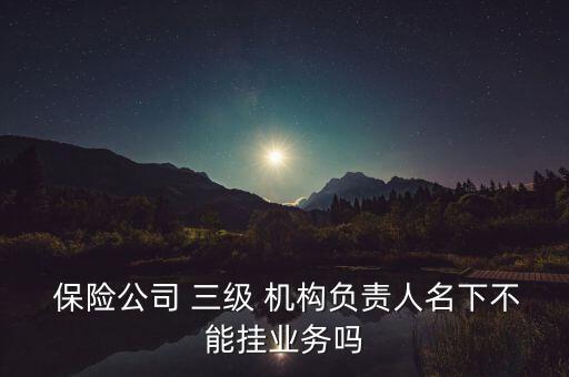 保險(xiǎn)公司三級機(jī)構(gòu)管理