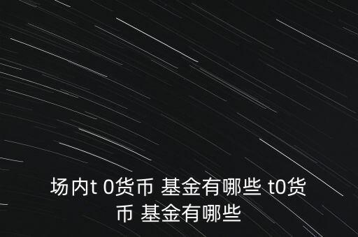 場內t 0貨幣 基金有哪些 t0貨幣 基金有哪些