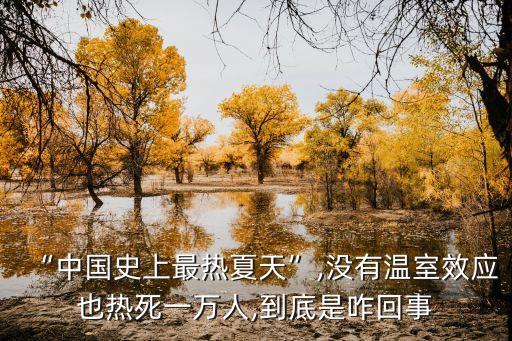 “中國史上最熱夏天”,沒有溫室效應(yīng)也熱死一萬人,到底是咋回事