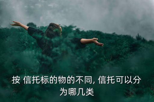 按 信托標的物的不同, 信托可以分為哪幾類