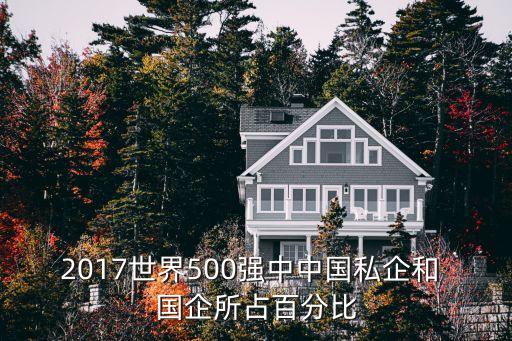 2017世界500強中中國私企和 國企所占百分比