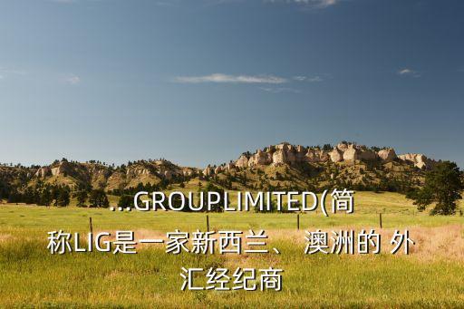 ...GROUPLIMITED(簡稱LIG是一家新西蘭、 澳洲的 外匯經紀商