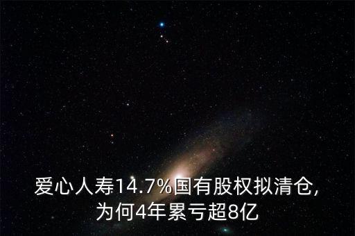 愛心人壽14.7%國有股權(quán)擬清倉,為何4年累虧超8億