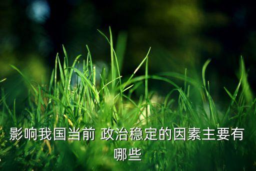 影響我國當(dāng)前 政治穩(wěn)定的因素主要有哪些