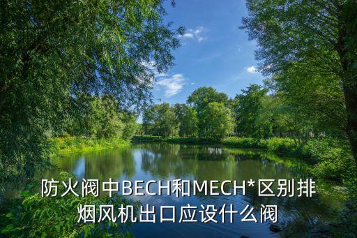 防火閥中BECH和MECH*區(qū)別排煙風(fēng)機(jī)出口應(yīng)設(shè)什么閥