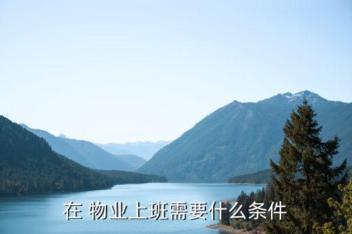 在 物業(yè)上班需要什么條件