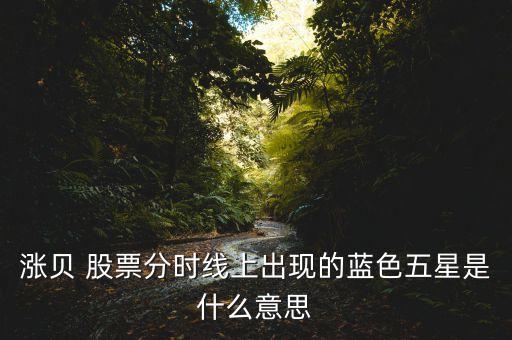 漲貝 股票分時線上出現(xiàn)的藍(lán)色五星是什么意思